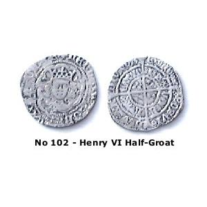 No 102 Henry VI Half Groat Image