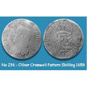 No 236 Oliver Cromwell Pattern Shilling Image