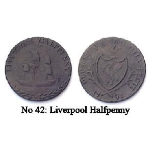 No 42 Liverpool Halfpenny Token Image