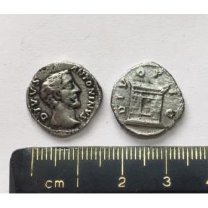 No 608 Roman Denarius of Antoninus Pius Image