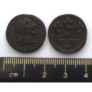 No 266 One Pistol Coin Weight Image
