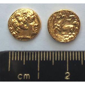 No 230 Gallo-Belgic XA Gold Quarter Stater Image