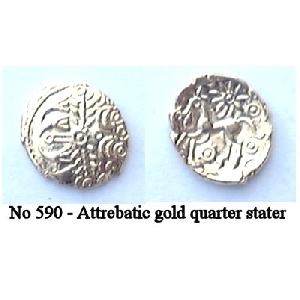 No 590 Attrebatic Gold Quarter Stater Image