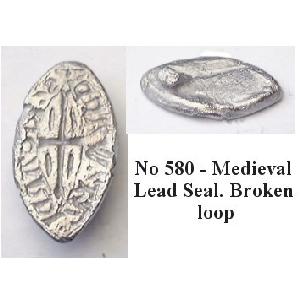 No 580 Medieval Lead Seal Image
