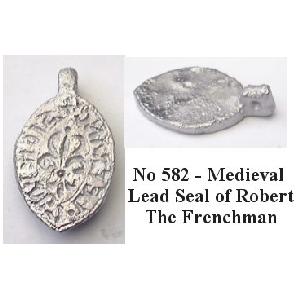 No 582 Medieval Lead Seal Image