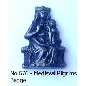 No 676 14th/15th Century Cast PIlgrims Badge Image