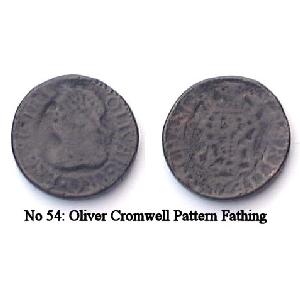 No 54 Oliver Cromwell Pattern Farthing Image