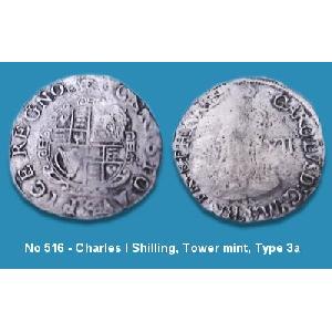 No 516 Charles I Shilling Image