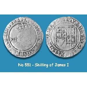 No 551 James I Shilling Image