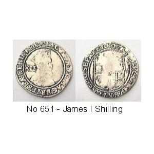 No 651 James I Shilling Image