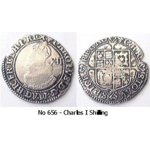 No 656 Charles I Shilling Image