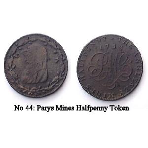 No 44 Parys Mines Halfpenny Token Image