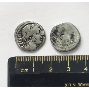 No 493 Denarius of Man. Acilus Glabrio Image