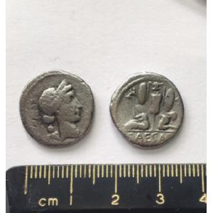 No 74 Roman Denarius of Caesar Image