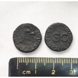 No 327 Roman Quadrans of Claudius Image