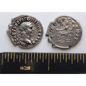 No 435 Roman Denarius of Trajan Image