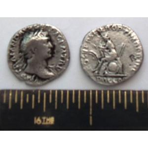 No 454 Roman Denarius of Trajan Image