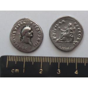 No 606 Roman Denarius of Vespasian Image