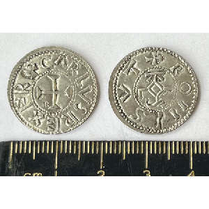 NEW !! No 296 Charlemagne Silver Denier or Penny Image
