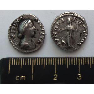 No 6 Roman Denarius of Faustina Junior Image