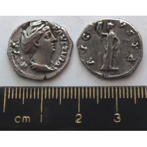 No 9 Roman Denarius of Faustina Senior Image