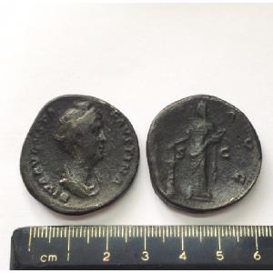 No 49 Roman Sestertius of Faustina Image