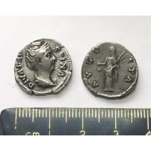 No 305 Roman Denarius of Faustina Senior Image