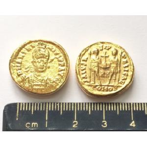 No 647 Roman Gold Solidus of Anthemius Image
