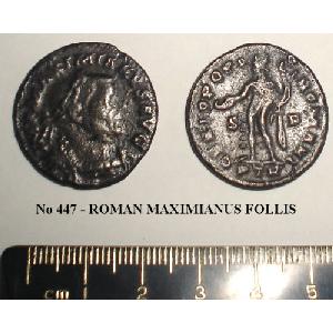 No 447 Roman Maximianus Bronze Follis Image