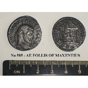 No 585 AE Follis of Maxentius Image