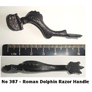 No 387 Roman Dolphin Razor Handle Image