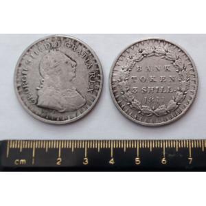 Special Offer - George III 3/- Bank Token Image