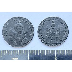 NEW!!No 699-Elizabeth I Chichester Halfpenny token Image