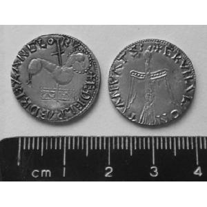 No 571 Aethelred Silver penny, Agnus Dei Type Image