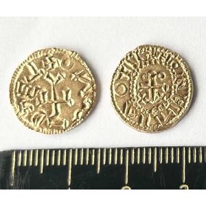 NEW -No 816 Tours Saxon Gold coin from Sutton Hoo Image